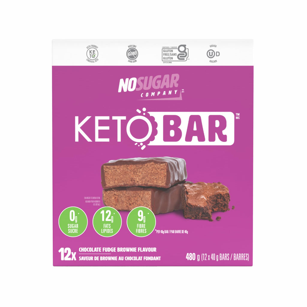 No Sugar Company Keto Bar Fudge Brownie - 12 Count - image 2