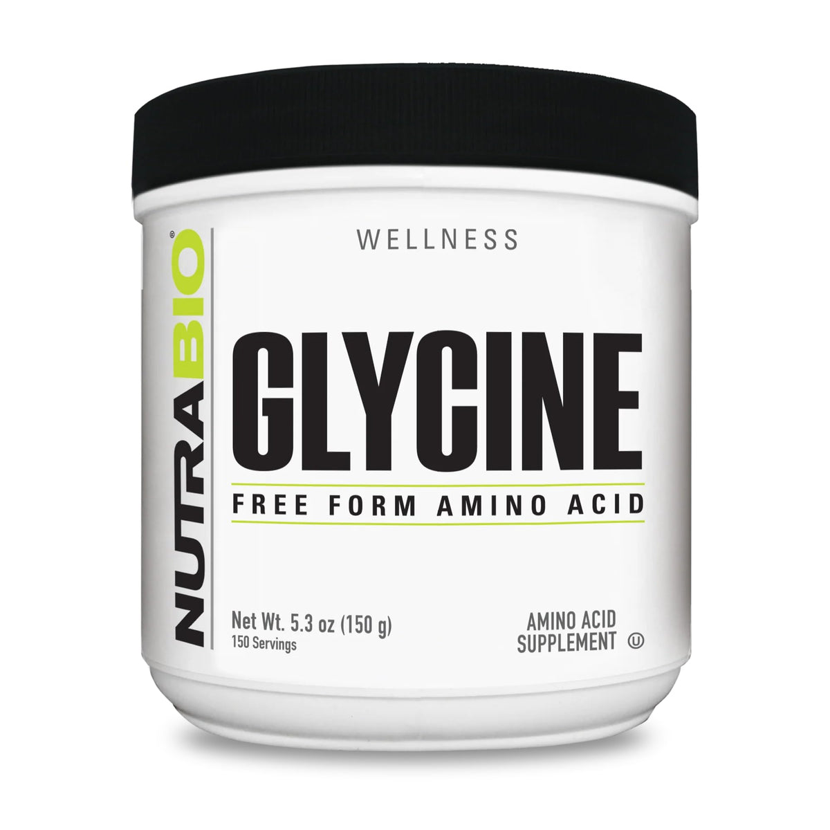 NutraBio Glycine Powder Amino Acid Supplement - 150g