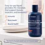 Trace Minerals Liquid Cal Mag Zinc with Vitamin D3 - 30 fl oz - image 2