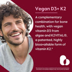BESTVITE Vegan Vitamin D3 5000 IU + Vitamin K2 MK-7 - 120 Capsules - image 2