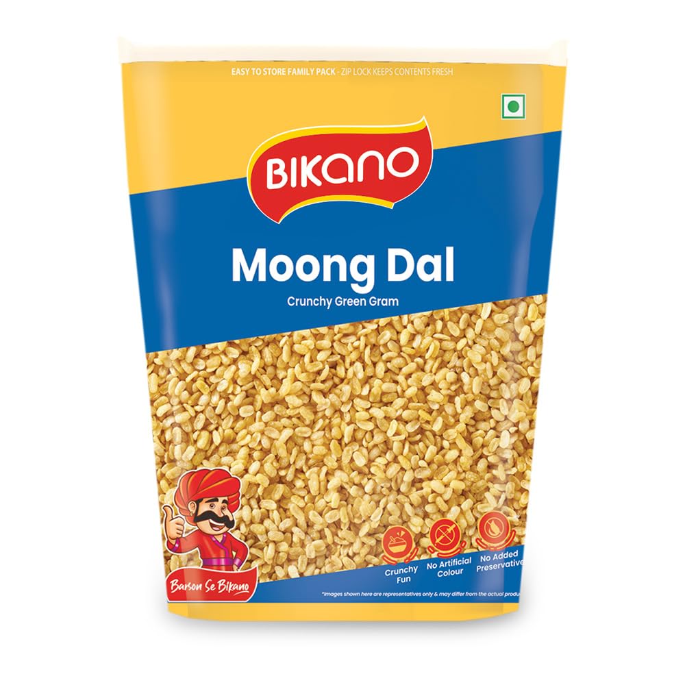 Bikano Moong Dal Crispy Namkeen Snack - 1kg