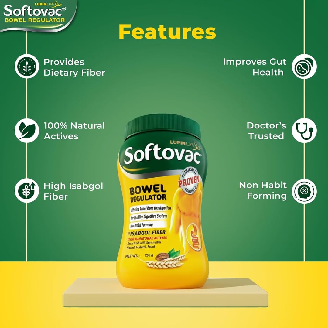 Softovac Bowel Regulator Herbal Laxative Powder - 250g - image 3