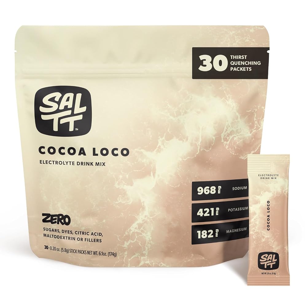 SALTT Electrolyte Packets - Zero Sugar, Easy Dissolve, Key Minerals