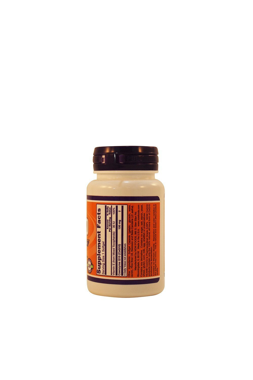 NOW Foods CoQ10 100mg Cardiovascular Support - 50 Softgels - image 2