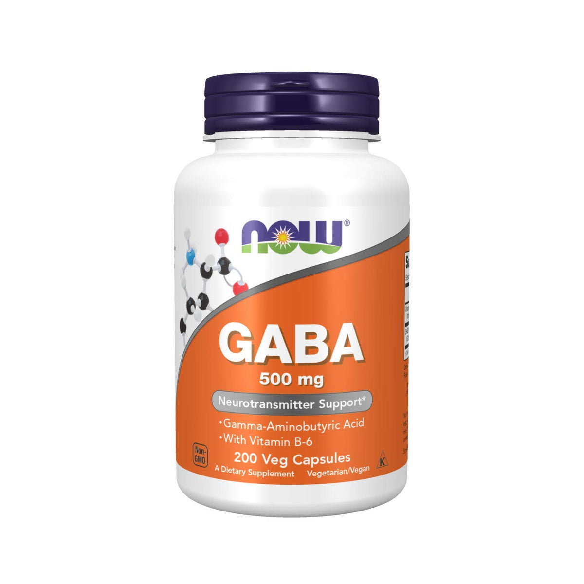 NOW Foods GABA 500 mg - 400 Capsules