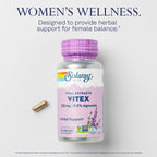 SOLARAY Vitex Berry Extract 225 mg Chasteberry - 60 Vegetarian Capsules - image 3