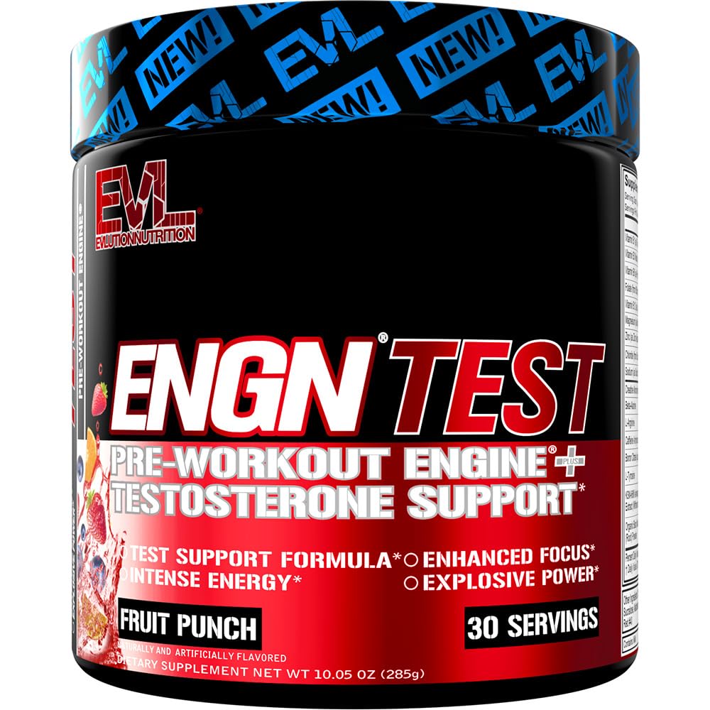 Evlution EVL ENGN Test Pre-Workout Powder - 10.05 oz