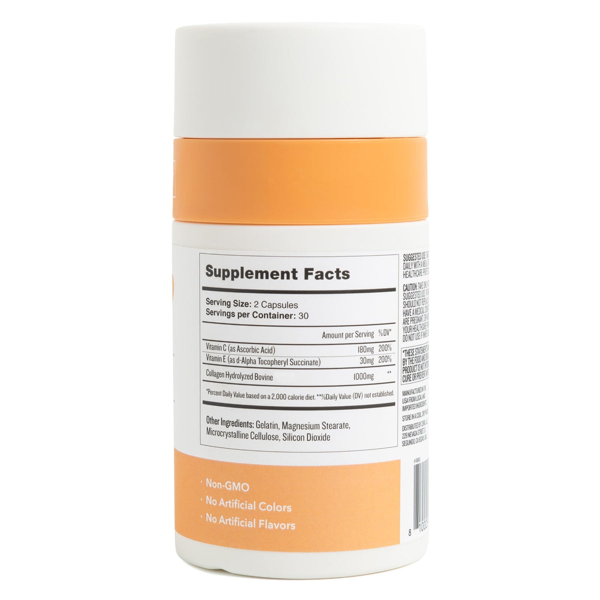 Health by Habit Collagen Supplement with Vitamin C & E - 60 Capsules - image 2