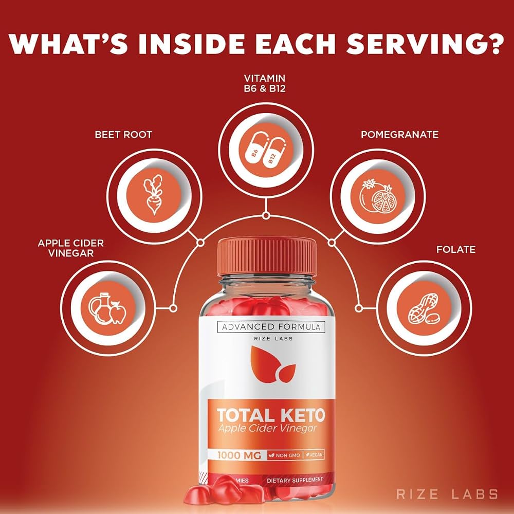rize labs Total Keto Apple Cider Vinegar Gummies - 60 Gummies - image 4