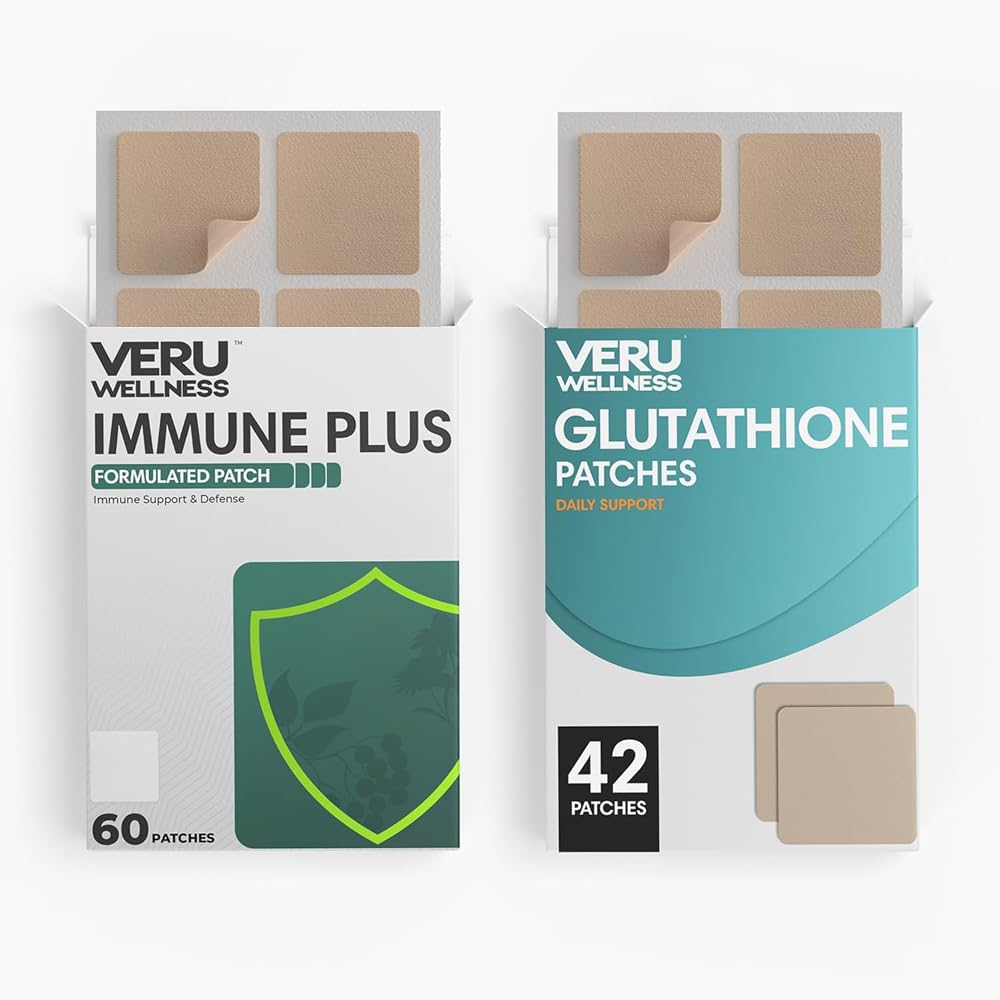 Veru Wellness Glutathione Patches Immune Plus Vitamin Topical Duo - 102 Patches - image 2