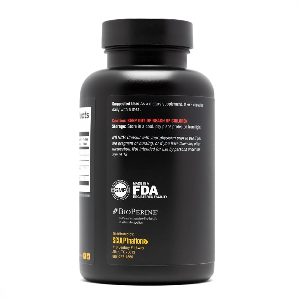 Sculpt Nation by V Shred Powerful Turmeric Supplement - Turmeric