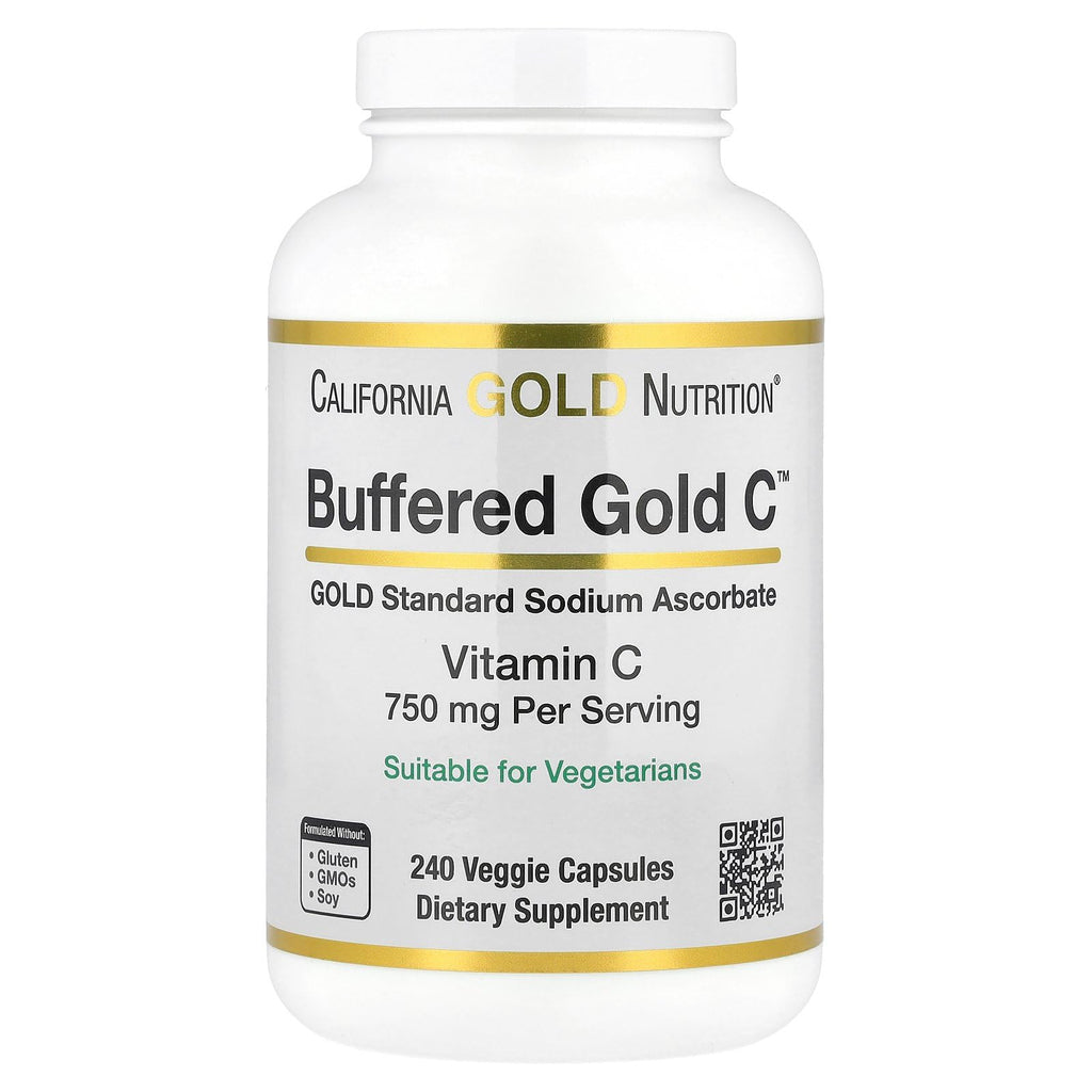 California Gold Nutrition Buffered Gold C Vitamin C - 750 mg