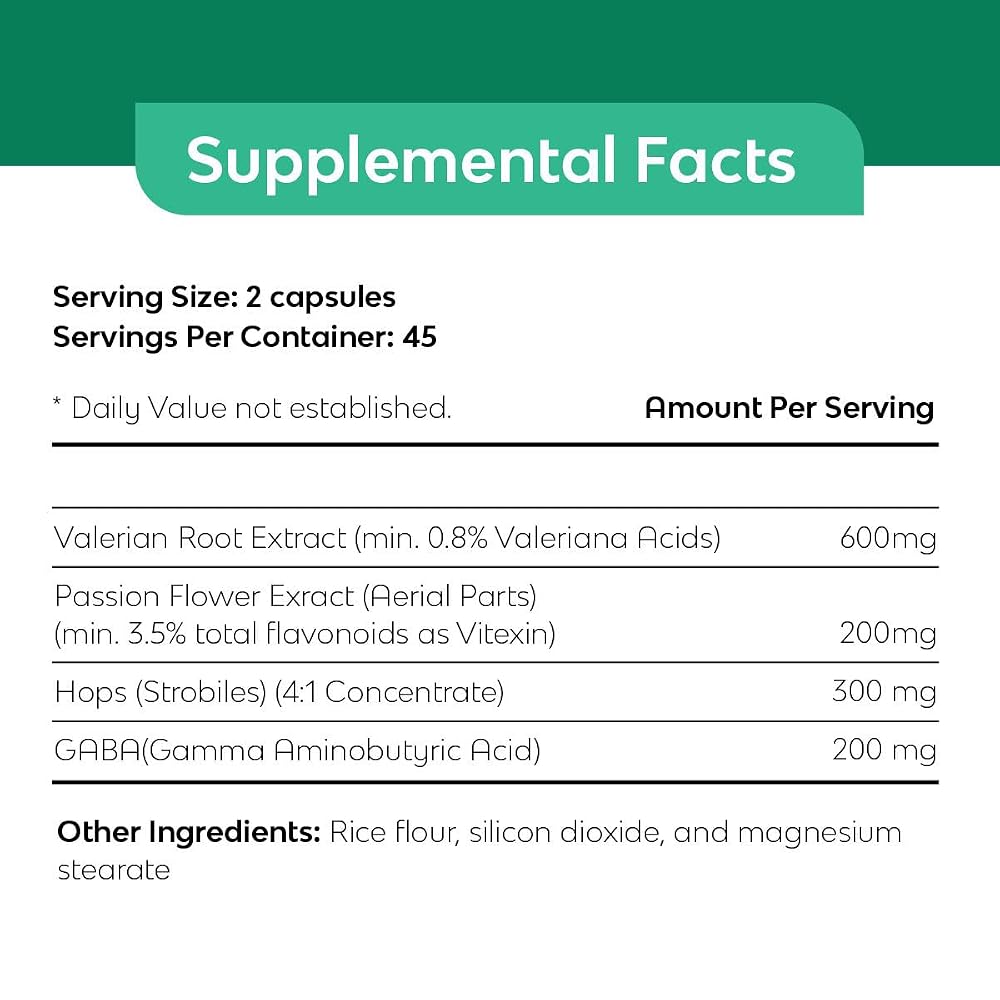 Best in Nature SleepBest Night Time Herbs Sleep Support - 90 Capsules - image 3