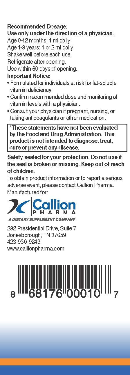 Callion Pharma DEKAs Plus Liquid Multivitamin - 2 Fl Oz - image 4