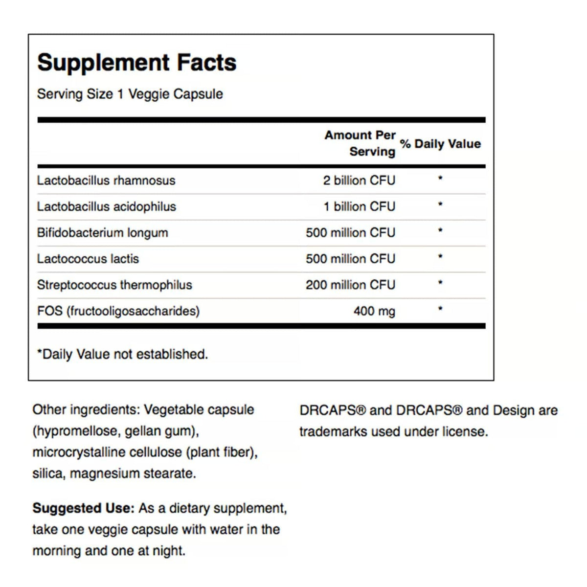 Swanson Probiotic Complex 4.2 Billion CFU - 240 Vegetarian Capsules - image 2
