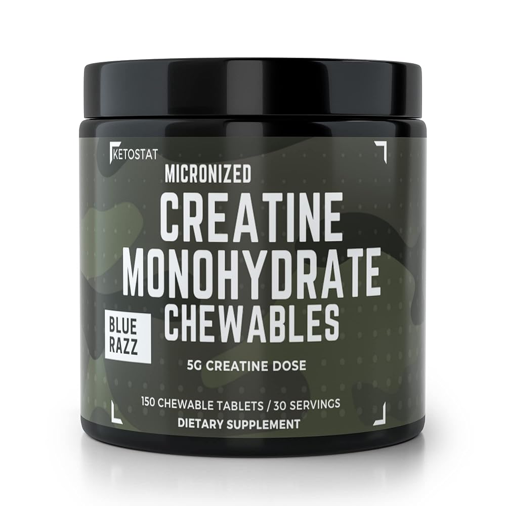 Ketostat Micronized Monohydrate Creatine Chews 5G - 150 Count