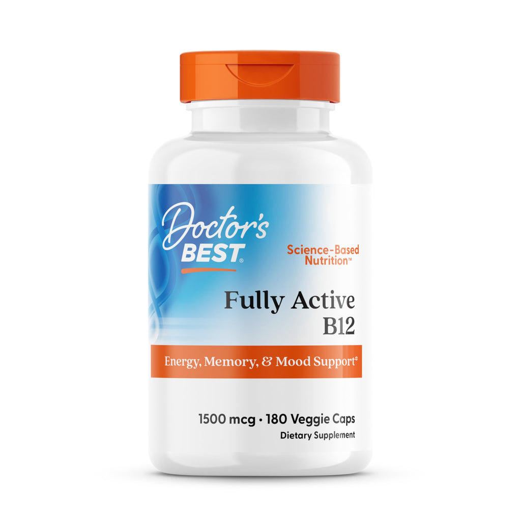 Doctor's BEST Vitamin B12 Methylcobalamin Energy Support - 180 Capsules