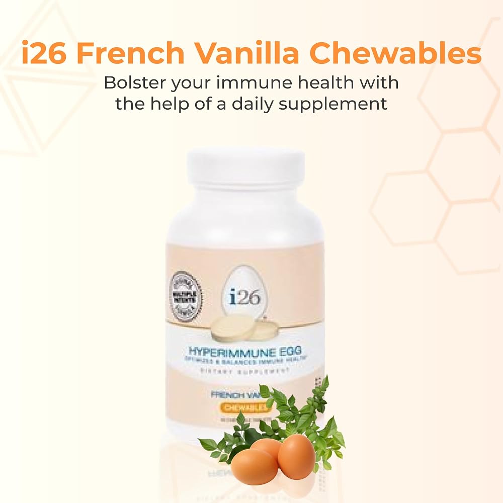 Youngevity i26 Hyperimmune Egg IgY Max French Vanilla - 45 Tablets - image 2
