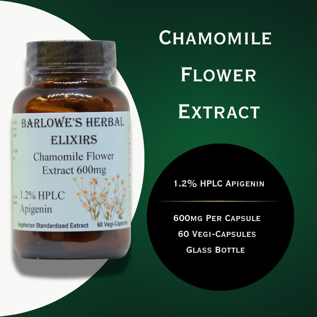 Barlowe's Herbal Elixirs Chamomile Flower Extract - 60 Capsules - image 4