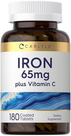 Carlyle Iron Supplement 65 mg with Vitamin C - 180 Tablets