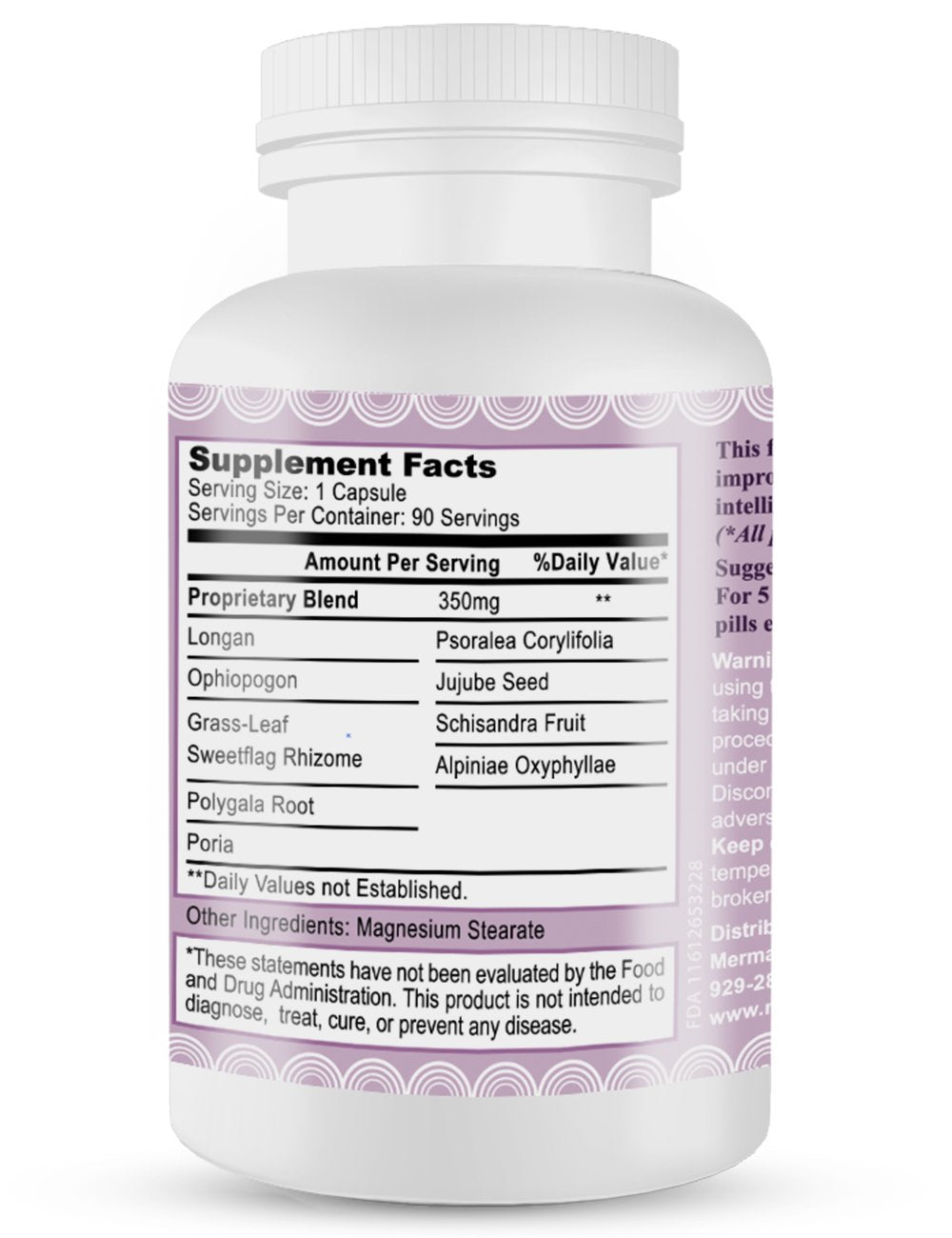 M.U Magic Brain Formula Brain Memory Focus Clarity - 90 Capsules - image 2