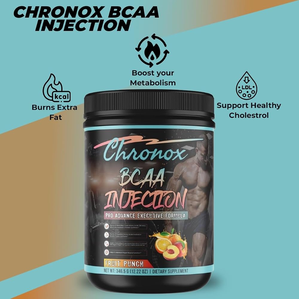 Chronox BCAA Amino Acids Energy Blend Fruit Punch - 12.22 OZ - image 7
