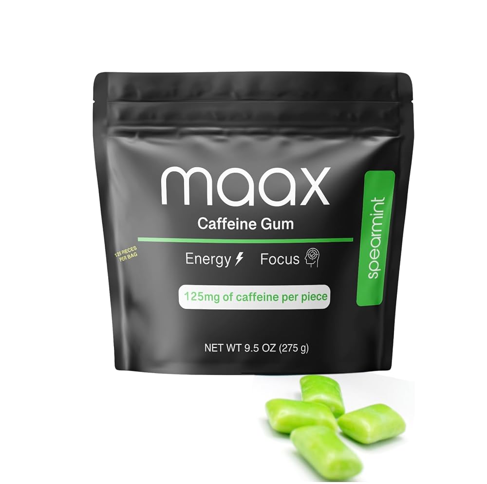 Maax Caffeine Energy Gum 125mg - 125 Pieces - image 5