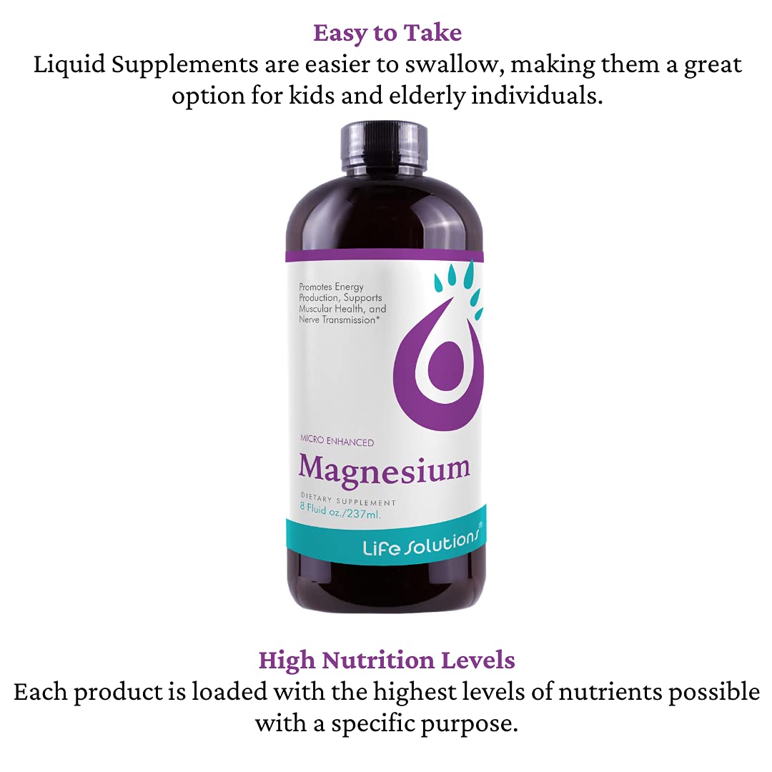 Life Solutions Liquid Magnesium Citrate Supplement - 8 Fl Oz - image 6
