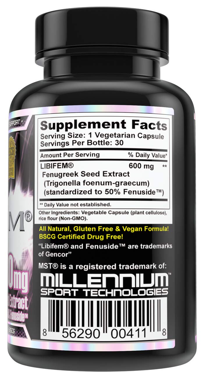 MST Libifem Fenugreek Seed Extract Capsules - 30 Count - image 3