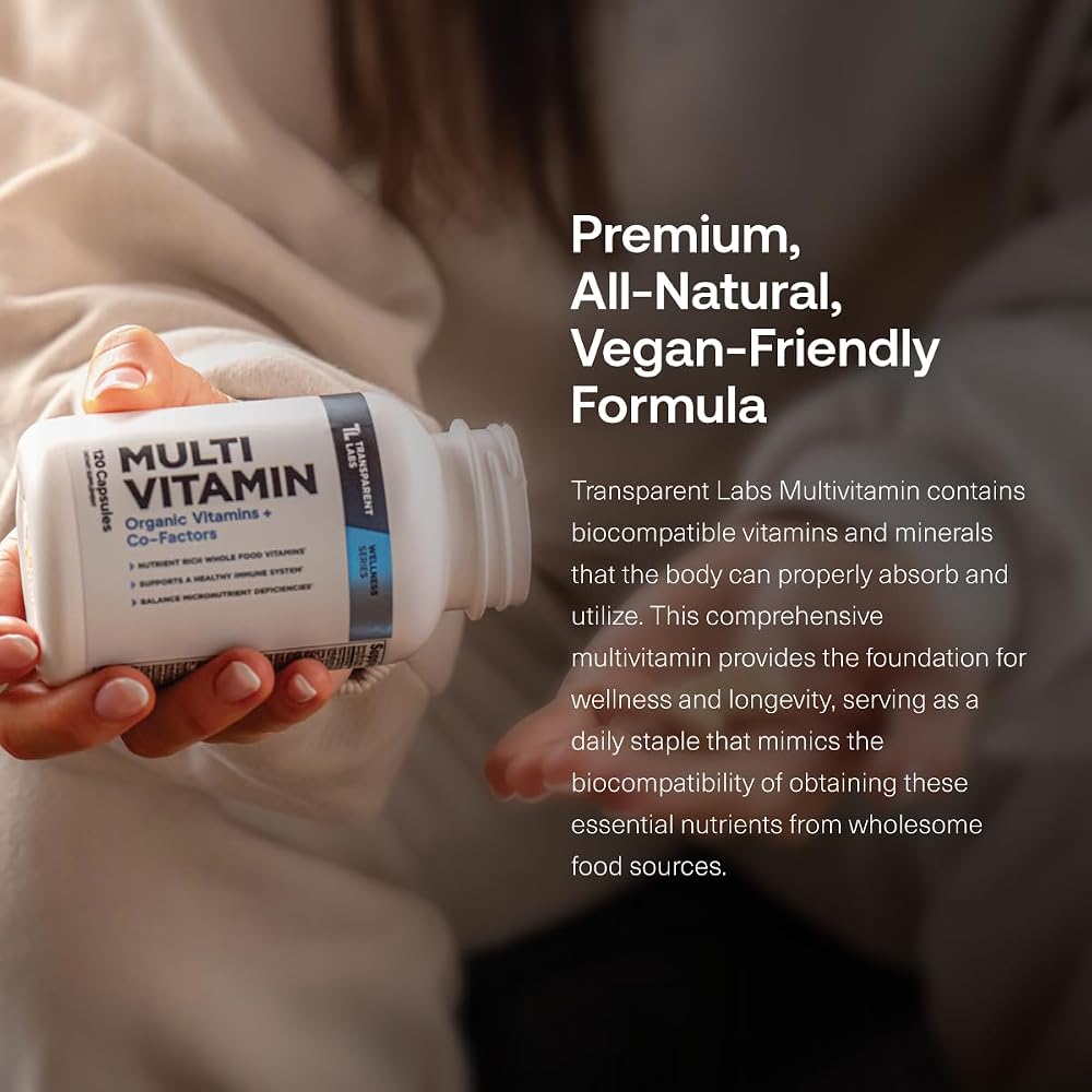 Transparent Labs Daily Multivitamin for Women and Men - 120 Capsules - image 2