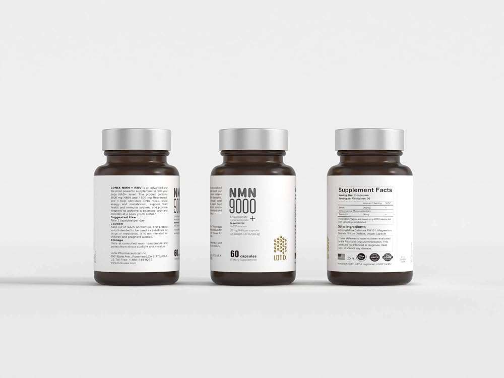 LONIX NMN + RSV Supplement with Vegan Capsules - 60 Count - image 2