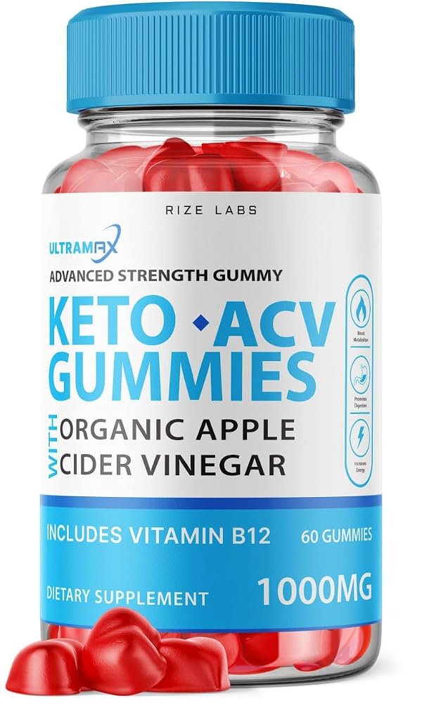 rize labs Ultra Max Keto ACV Gummies for Weight Loss - 60 Gummies