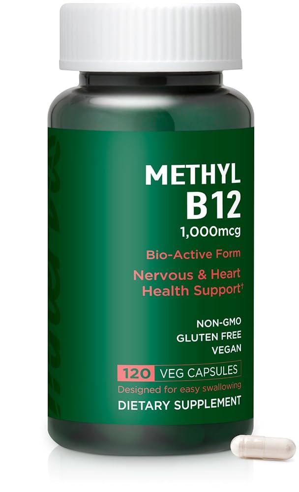 INNERVISNUTRITION Vitamin B12 1000 mcg Methylcobalamin - 120 Capsules
