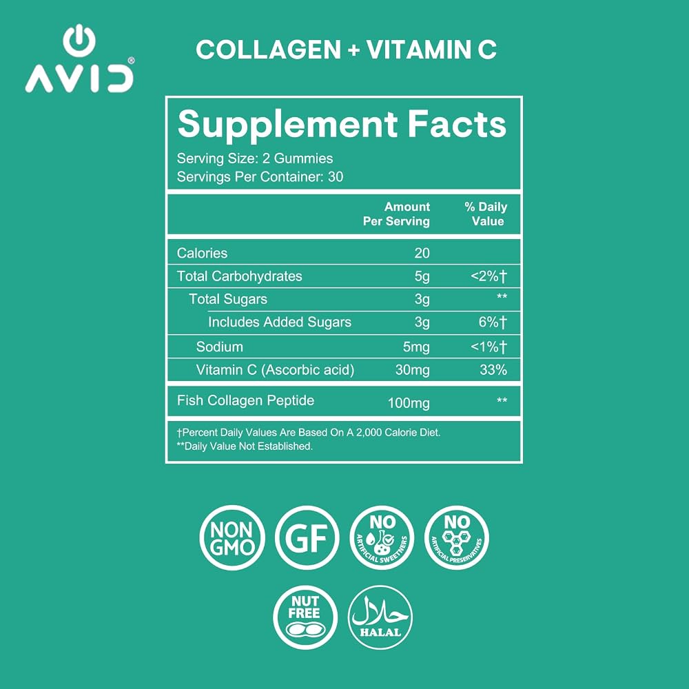 Avid Playboy Collagen Supplements for Women, Vitamin C Gummies - 60 Count - image 5