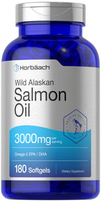 Horbäach Wild Alaskan Salmon Fish Oil 3000mg - 180 Softgels