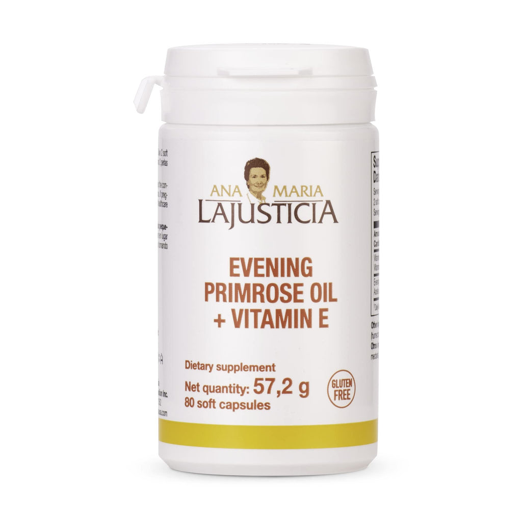 Ana María Lajusticia Evening Primrose Oil + Vitamin E - 80 Softgels