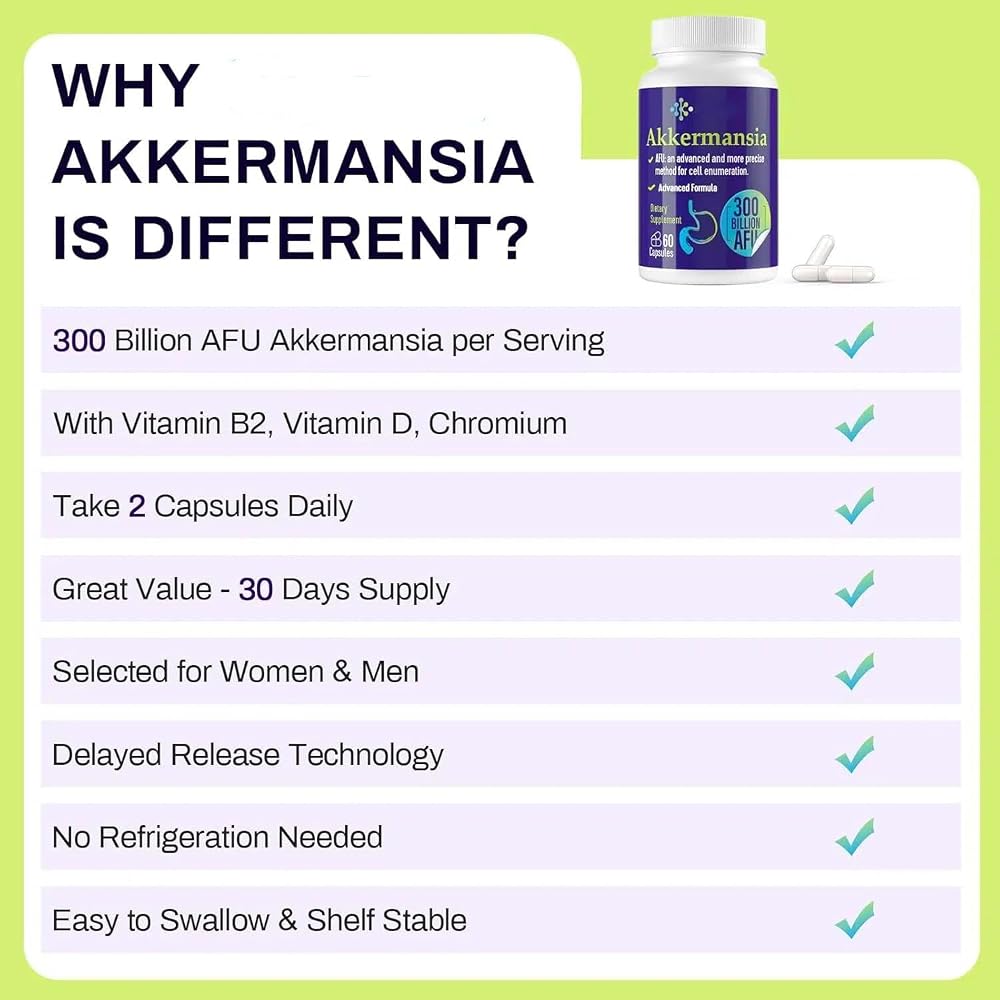 Wedkoup Akkermansia Muciniphila Probiotic 300 Billion AFU - 60 Capsules - image 2