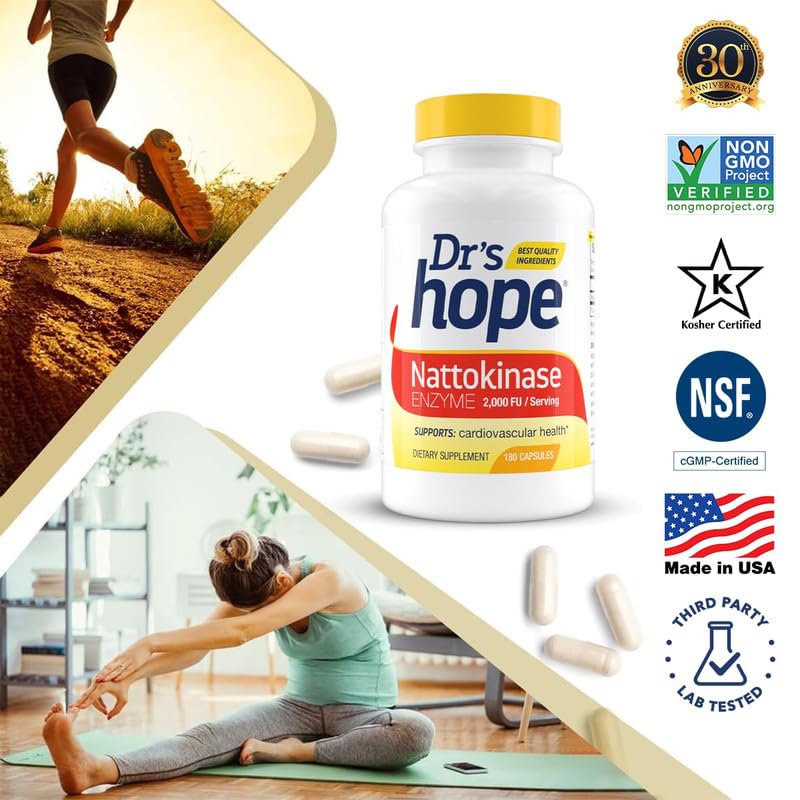 Dr’s Hope Dr's Hope Nattokinase 2000 FU - 180 Vegetarian Capsules - image 3