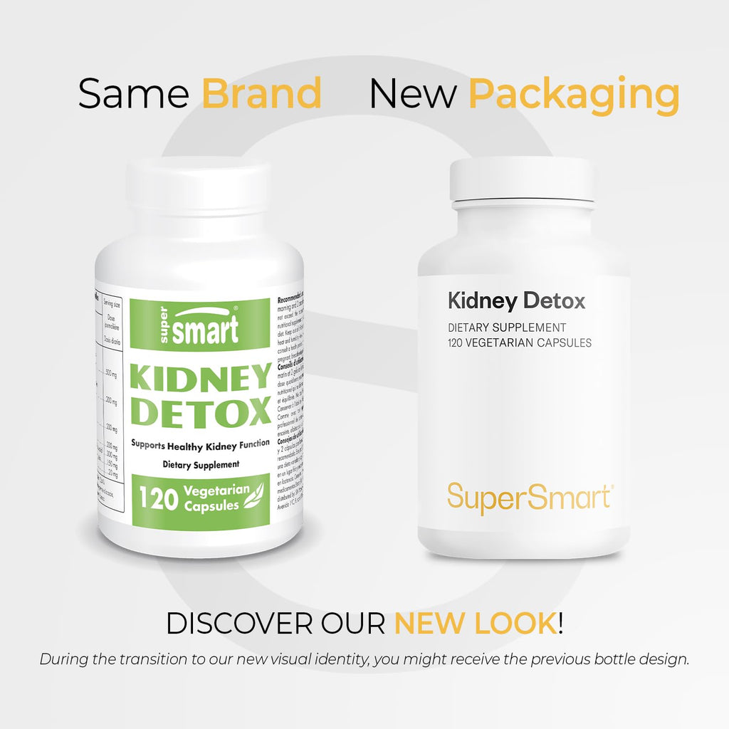 Supersmart Kidney Detox Formula with Chanca Piedra - 120 Vegetarian Capsules - image 2