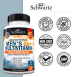 BioSchwartz Mens Multivitamin with Vitamin C A B D3 E Zinc for Immune
