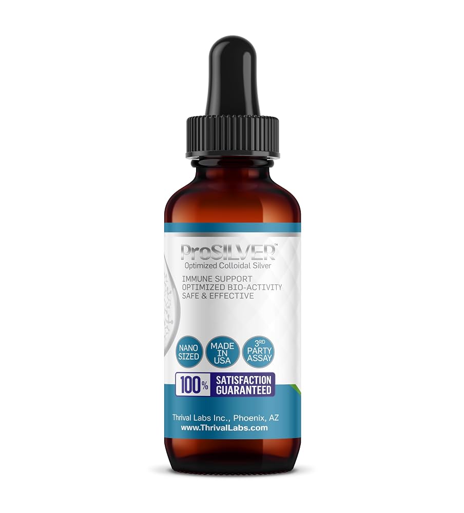 Thrival Labs ProSILVER Blue Label 20 PPM Colloidal Silver Liquid