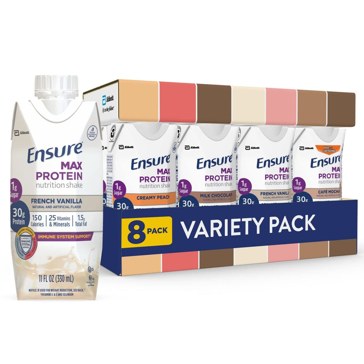 Ensure Max Protein Nutrition Shakes Variety Pack - 8 x 11 fl oz