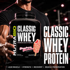 NutraBio Classic Whey Protein Powder Supplement - 25g of Protein Per