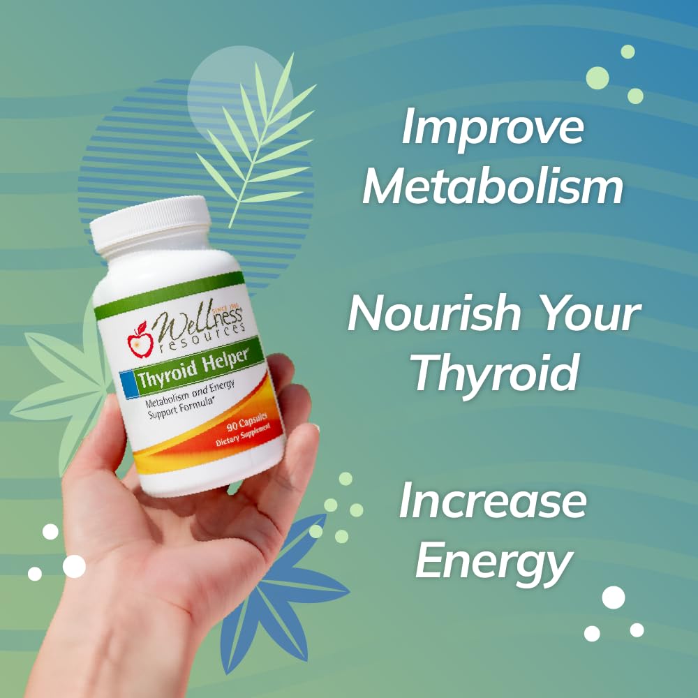 Wellness Resources Thyroid Helper - Natural Supplement for Metabolism