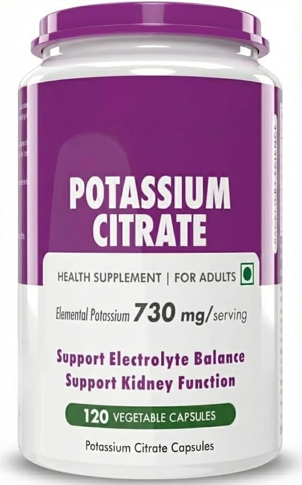 Generic Nutrition Potassium Citrate - 120 Vegetable Capsules