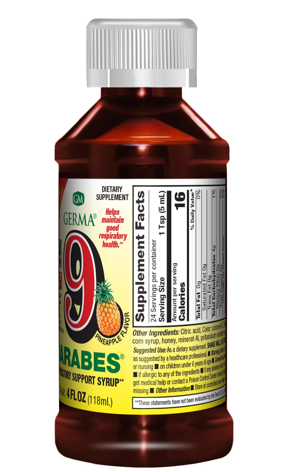Germa 9 Jarabes Herbal Dietary Supplement Syrup - 2 Pack - image 4