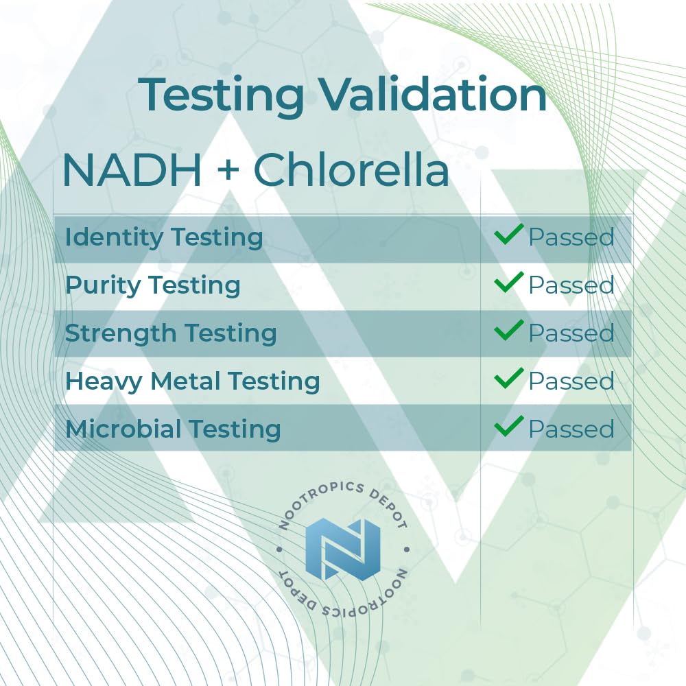 Nootropics Depot NADH + Chlorella Capsules