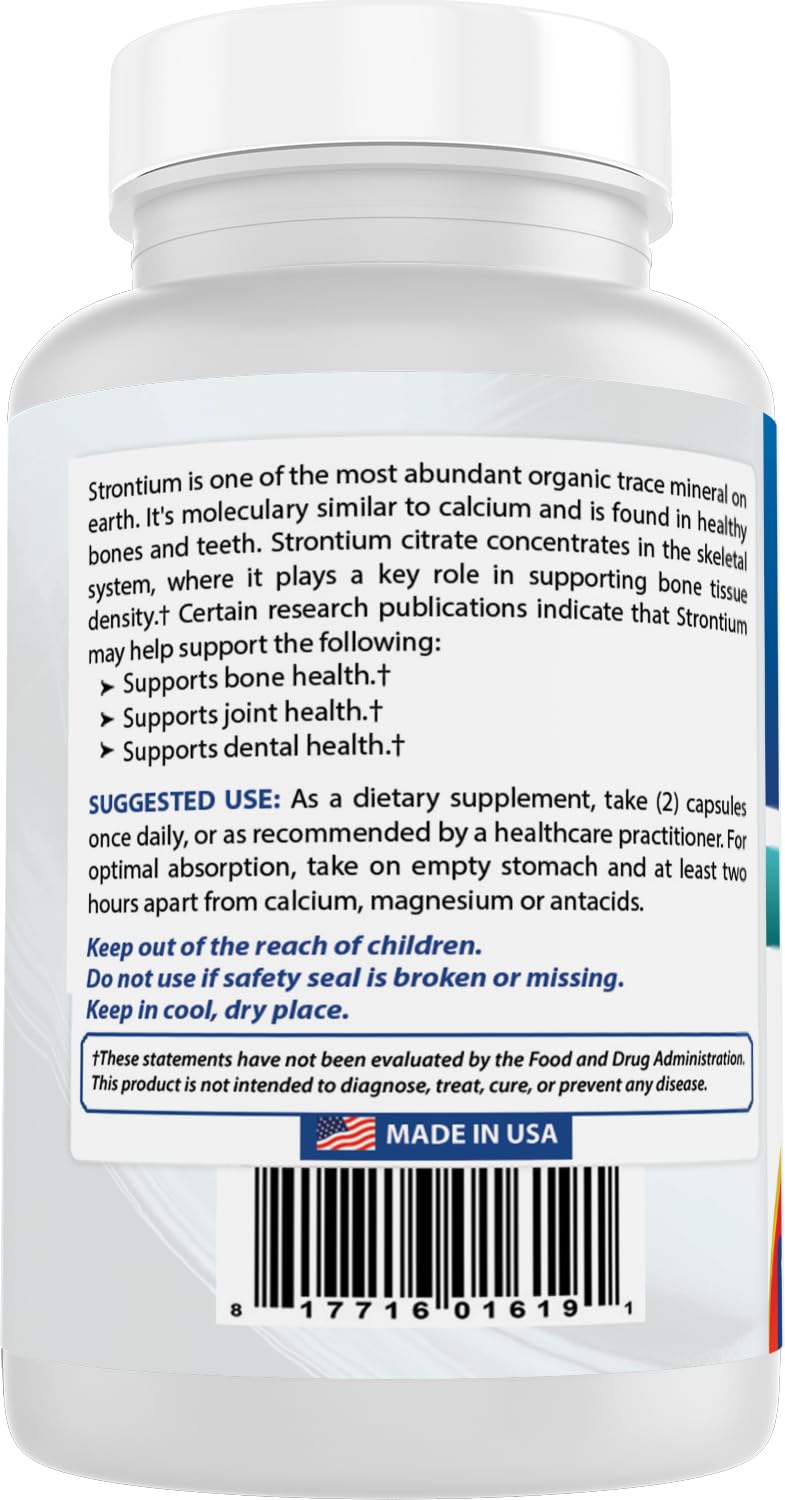 Best Naturals Strontium Bone Building Formula 680mg - 90 Capsules - image 7