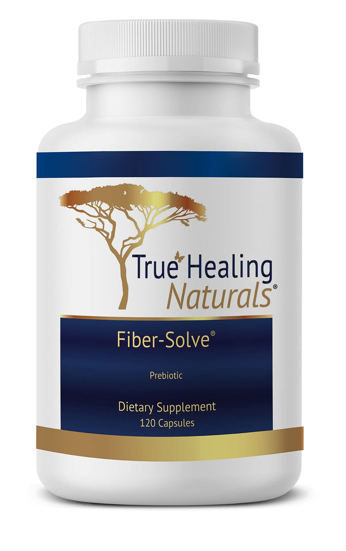 True Healing Naturals Fiber-Solve Prebiotic Supplement - 120 Capsules