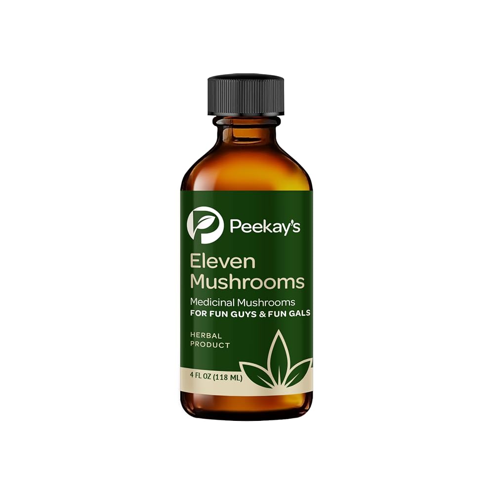 Peekay's Herbs Eleven Mushrooms Liquid - 4 Fl Oz